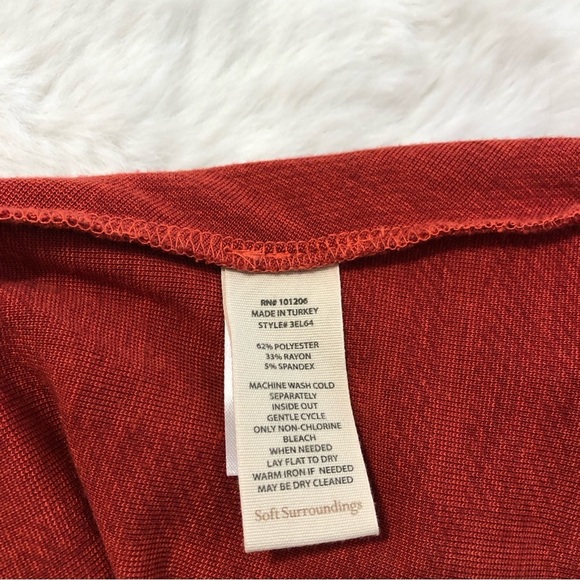 Soft Surroundings Plaid Soft Tunic Sweater Medium Petite - Picture 8 of 8